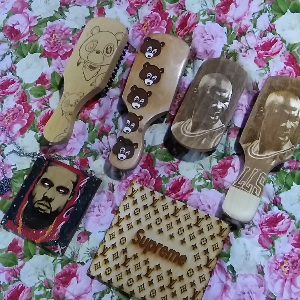 Custom brush chain and coaster